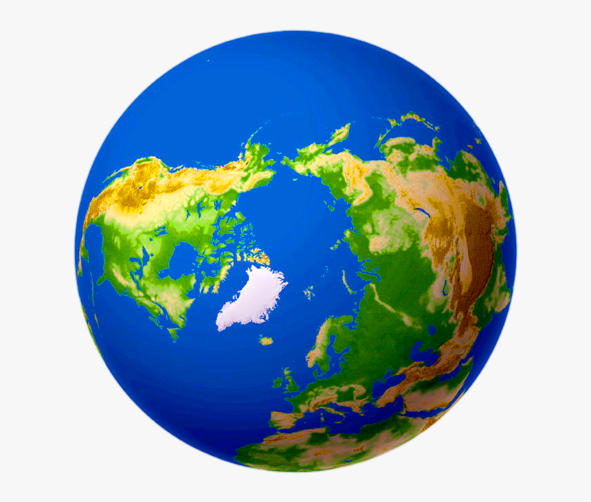 Globe Png Images Free Download Arctic Map - Earth From The North Pole, Transparent Png, Free Download