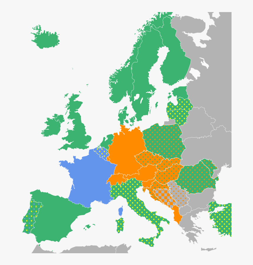 Latin Keyboard Layouts By Country In Europe Map - European Route E1, HD Png Download, Free Download