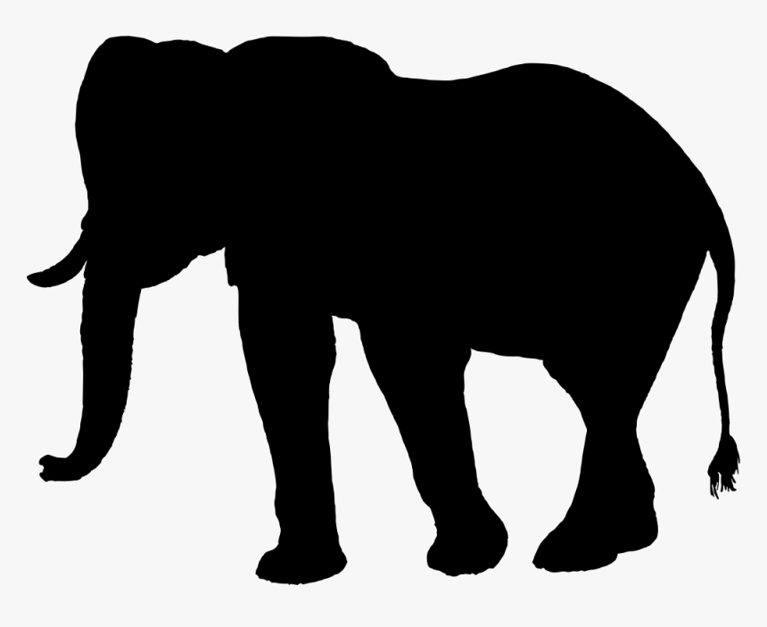Elephant Silhouette - Elephant African Animal Silhouette, HD Png Download, Free Download