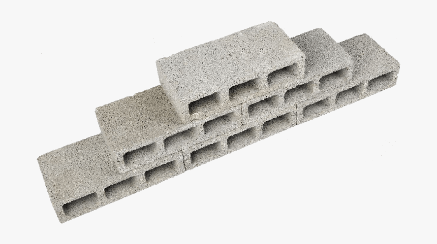 18930784 Six Gray Concrete Construction Blocks A K - Concrete Masonry Unit, HD Png Download, Free Download