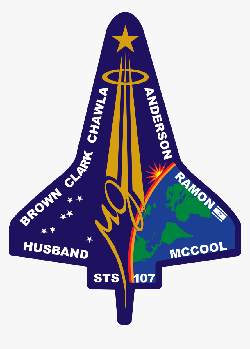 Printable Nasa Logo - Sts 107 Logo, HD Png Download, Free Download