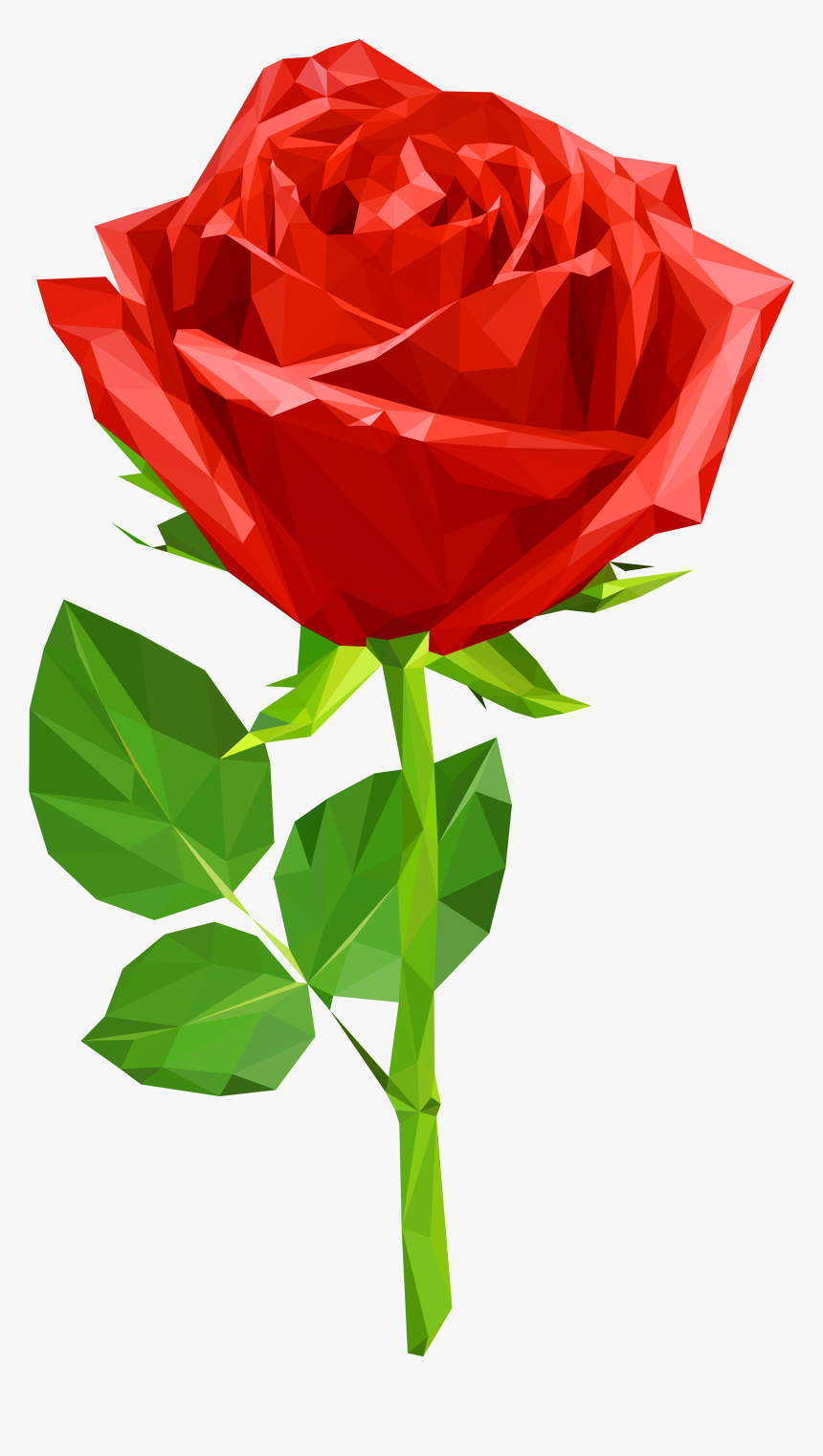 Crystal Red Rose Transparent Png Clip Art Image Gallery - Rose Image Full Size, Png Download, Free Download