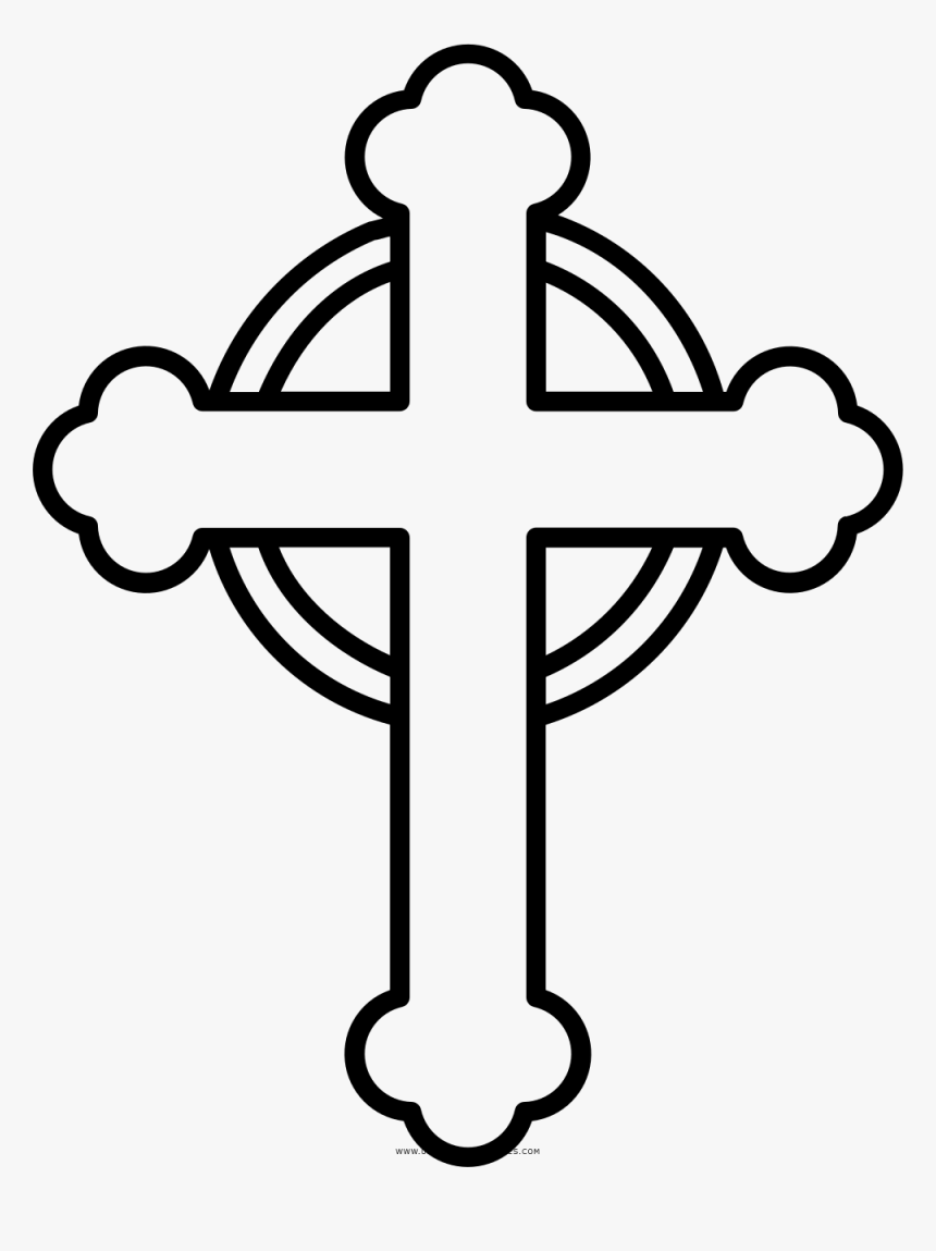 Transparent Cruz Bautizo Png - Cross And Bible Colouring, Png Download, Free Download
