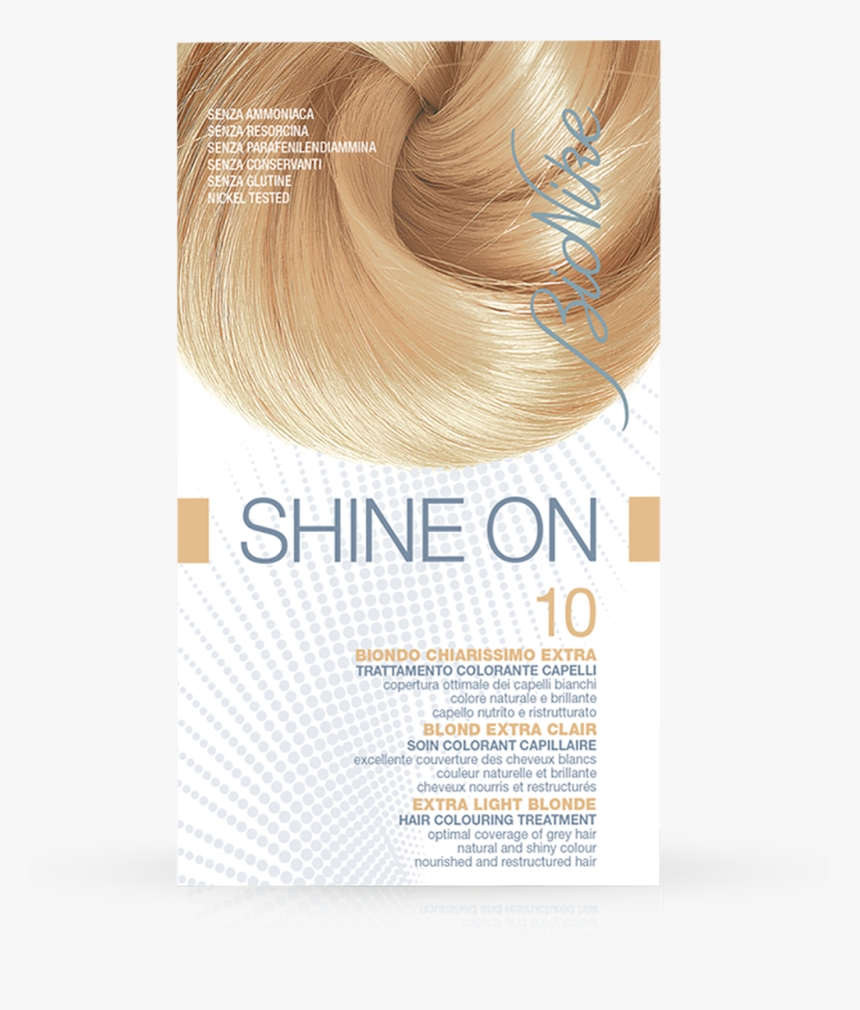 Shine On 10 Extra Light Blonde Hair Colouring Treatment - Biondo Chiaro Light Blond Clair, HD Png Download, Free Download