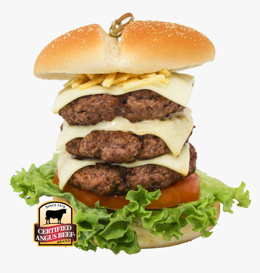 Triple Cheese Burger - Patty, HD Png Download, Free Download