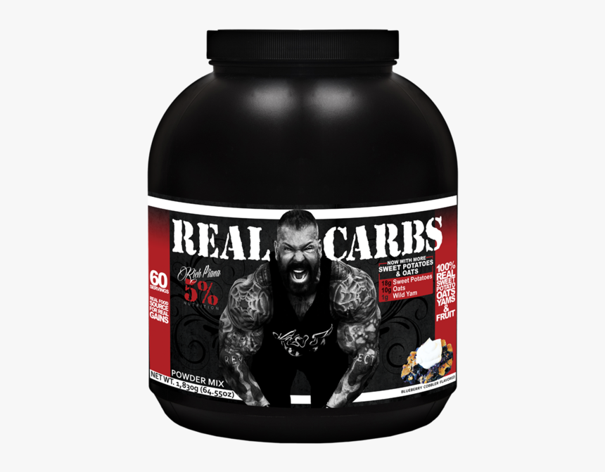 Real Carbs Complex Carbohydrates Strawberry Shortcake"
 - Rich Piana Real Carbs, HD Png Download, Free Download