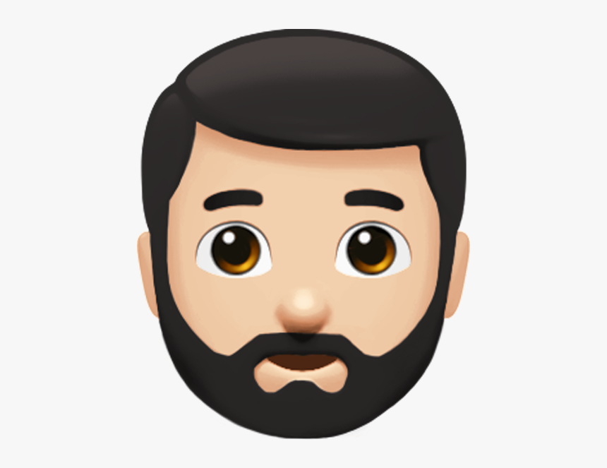 This Is A "person With Beard" - Whatsapp Beard Emoji, HD Png Download, Free Download