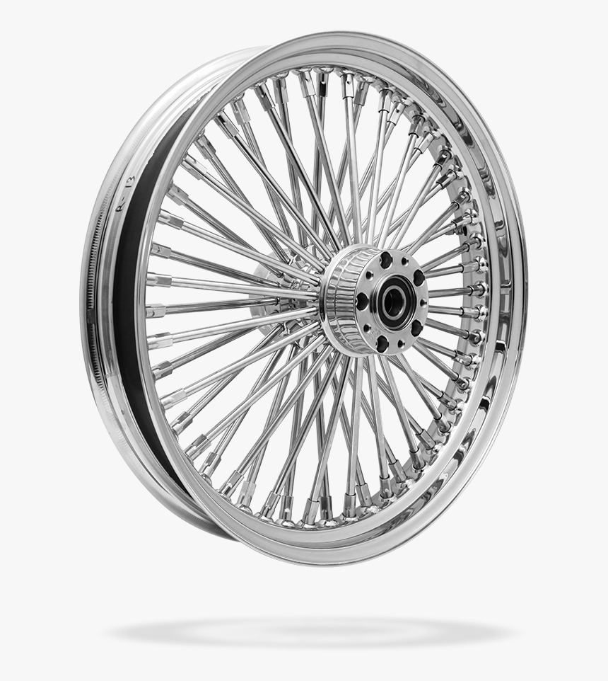 Front Or Rear 50 Spoke Pre Made Custom Motorcycle Wheel - Wheel Spoke Angle Motorcycle, HD Png Download, Free Download