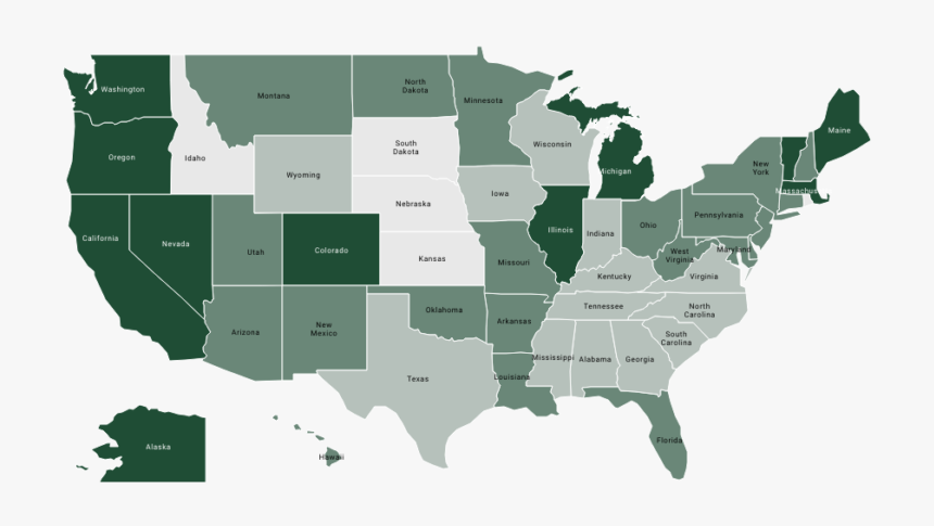 Illinois To Texas Map, HD Png Download, Free Download