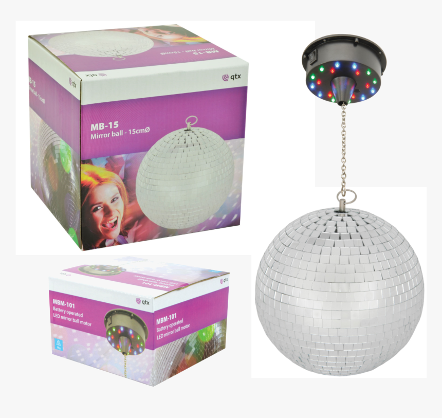 Sentinel Rotating Glitter Ball 15cm Mirror Ball Silver - Sphere, HD Png Download, Free Download