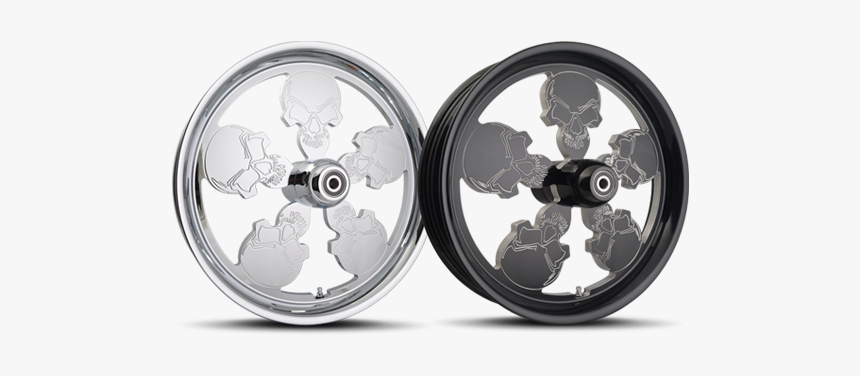 Wheel Clipart Motorcycle Wheel - Custom Skull Bicycle Wheels, HD Png Download, Free Download