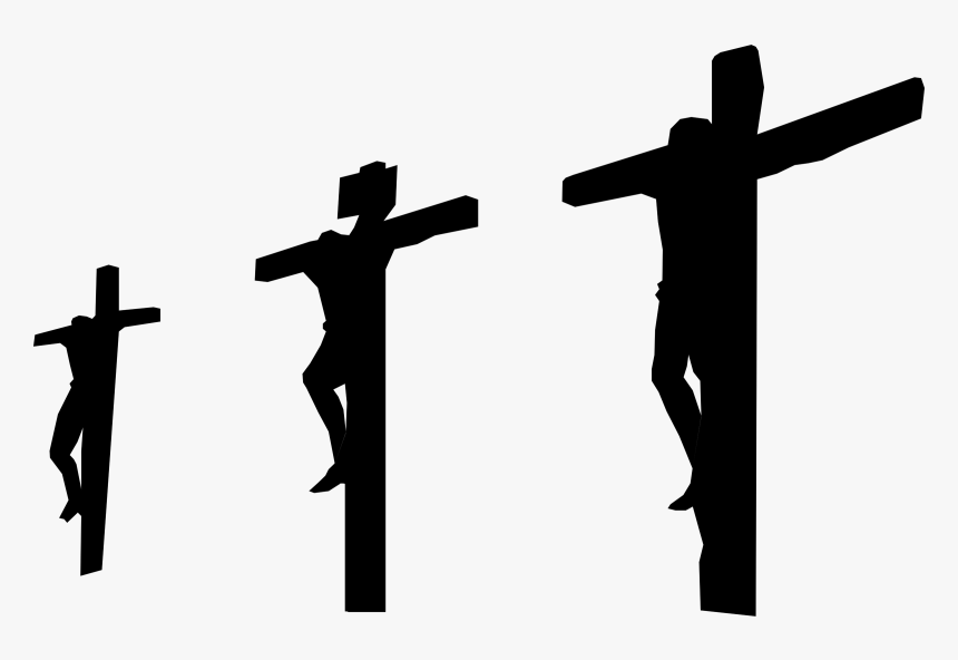 Three Cross Silhouette Png, Transparent Png, Free Download