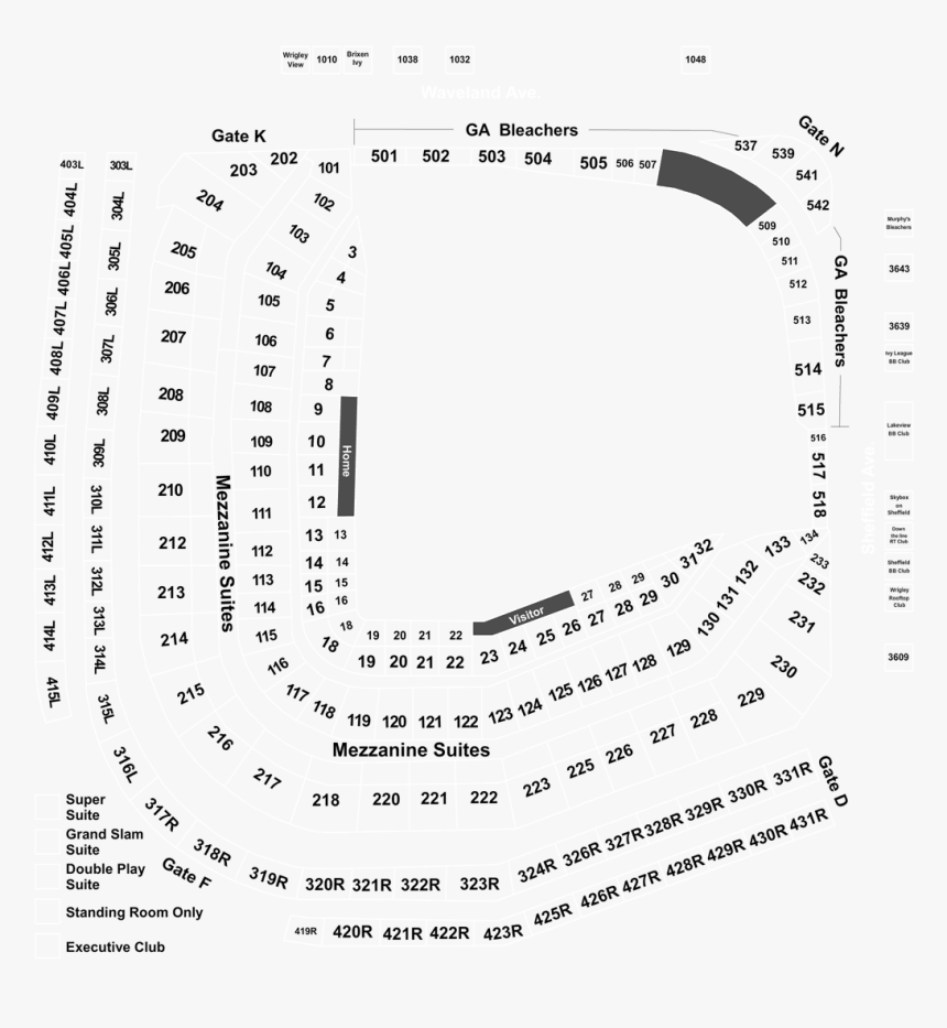 Hella Mega Tour Wrigley Seating Chart, HD Png Download, Free Download