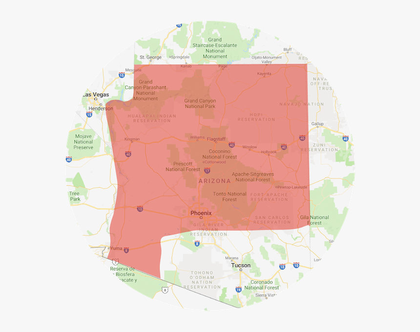 Arizona Foundation Solutions Service Area - Atlas, HD Png Download, Free Download