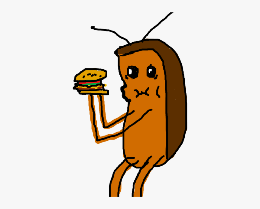 Cockroach Eating Krabby Patty, HD Png Download, Free Download