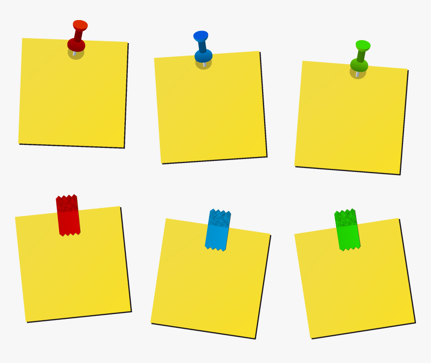 Notes Drawing Sticky Note - Drawing Of Post It Notes, HD Png Download, Free Download