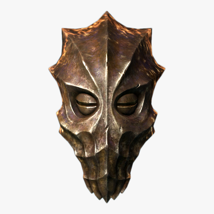 Dovahkiin Helmet Png - Mascara Skyrim, Transparent Png, Free Download