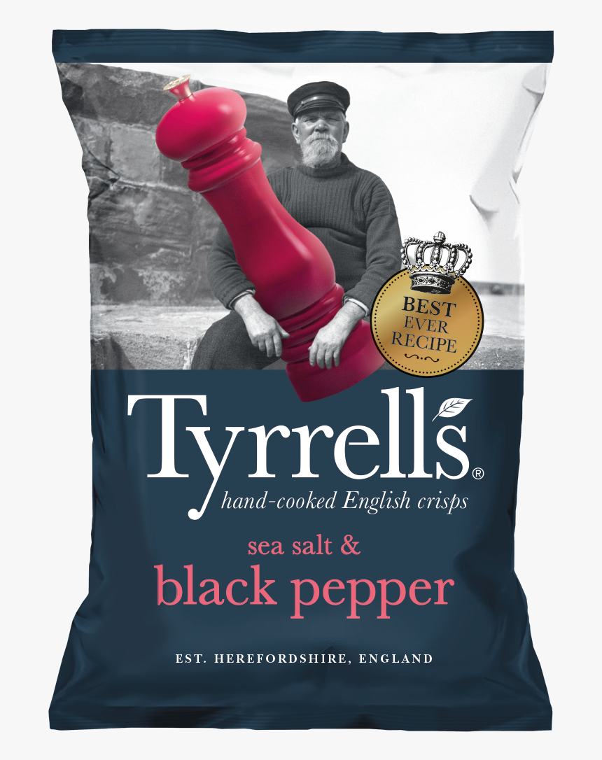 Tyrrells Sea Salt And Black Pepper, HD Png Download, Free Download