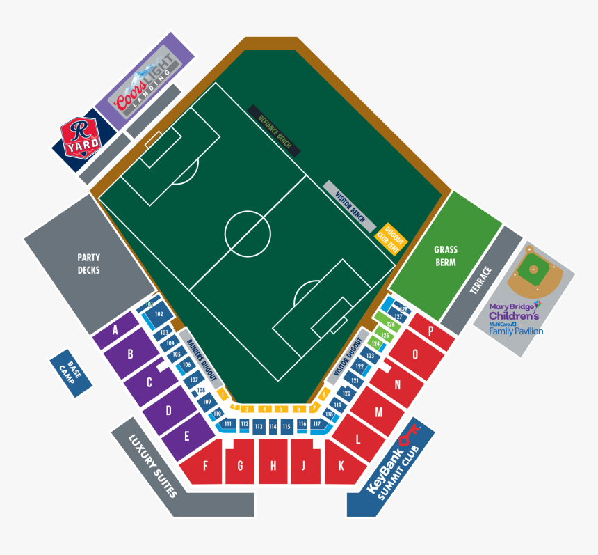 Cheney Stadium Seating Chart, HD Png Download, Free Download