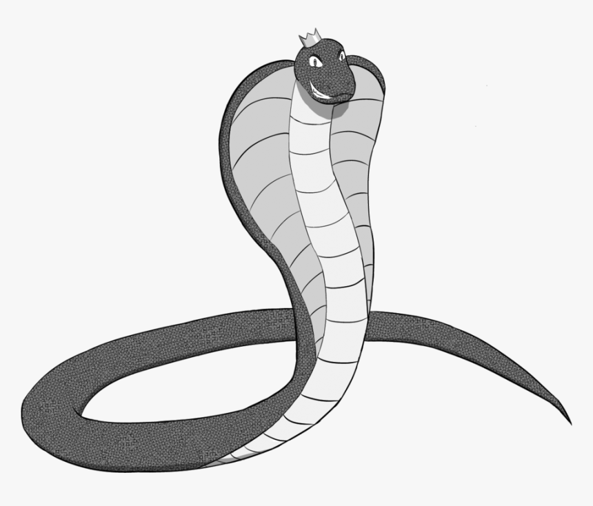 Transparent Snakes Clipart Black And White - King Cobra Animated Snake, HD Png Download, Free Download