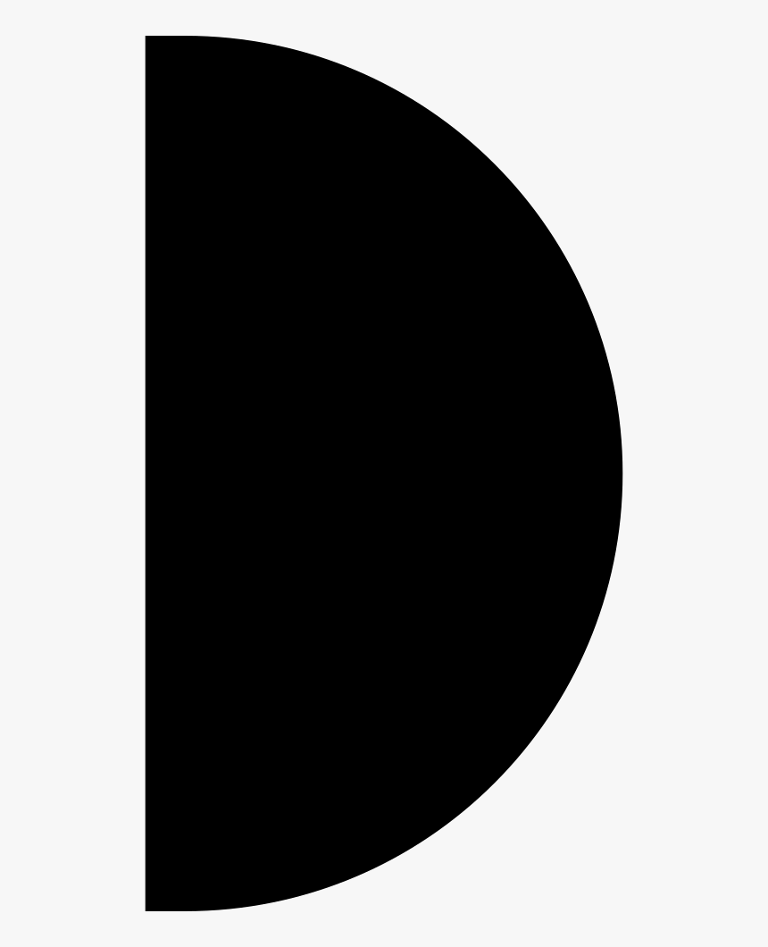 The Progress Bar Right Semicircle - Half Circle Black Png, Transparent Png, Free Download