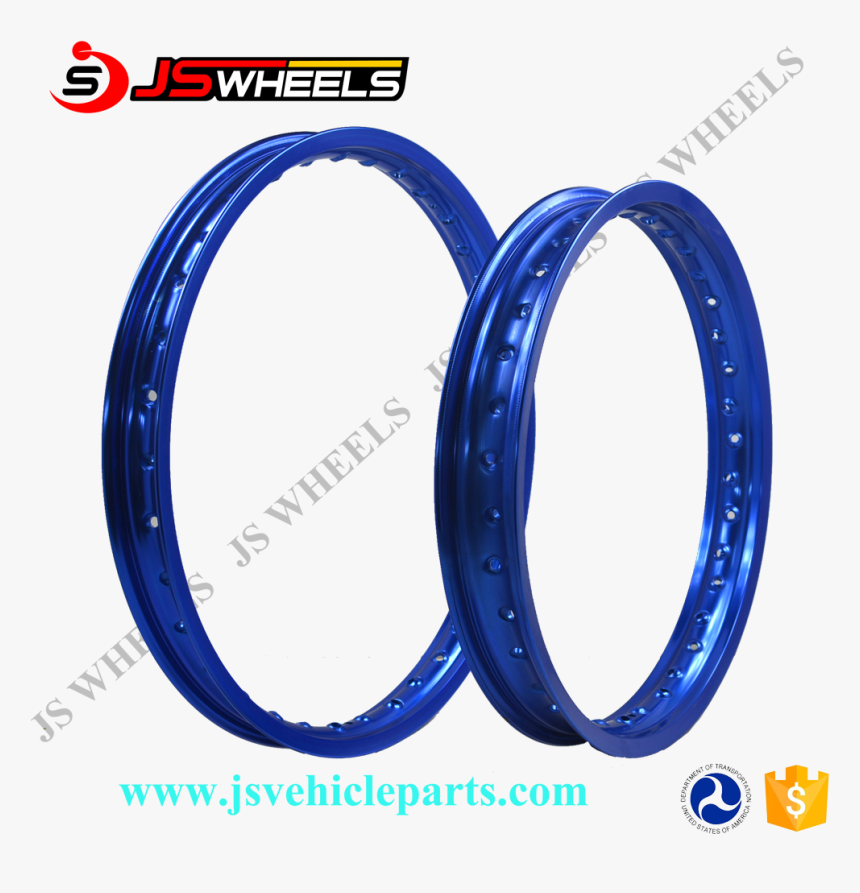 Motocross Motorcycle Aluminum Spoked Wheel Rims For - Blue Rims For A Yz85, HD Png Download, Free Download