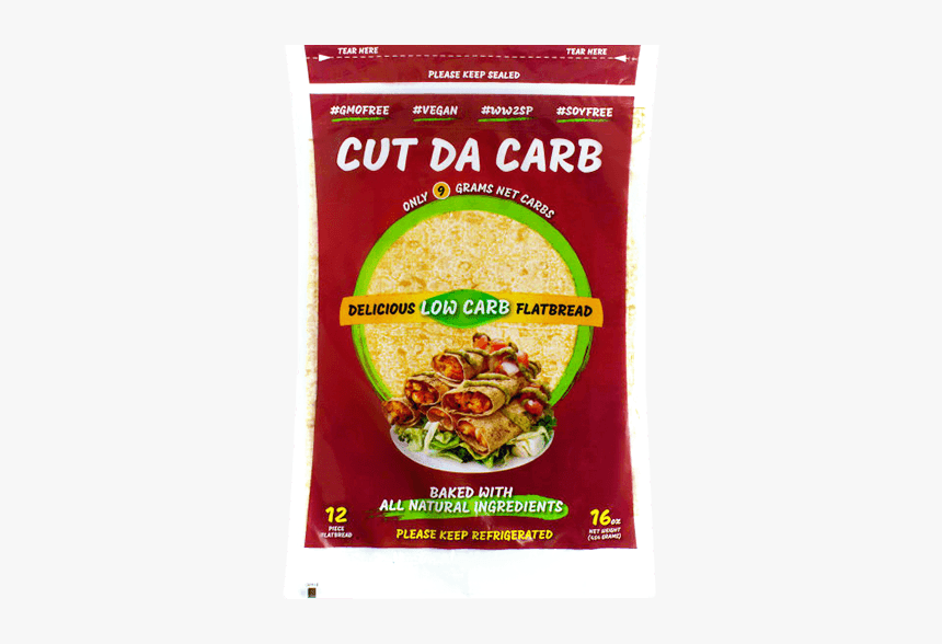 Pack Of 12 Updated - Cut Da Carb Flatbread, HD Png Download, Free Download