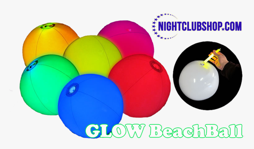 Led, Light Up, Illuminated, Beach,ball, Beachball, - Inflatable, HD Png Download, Free Download