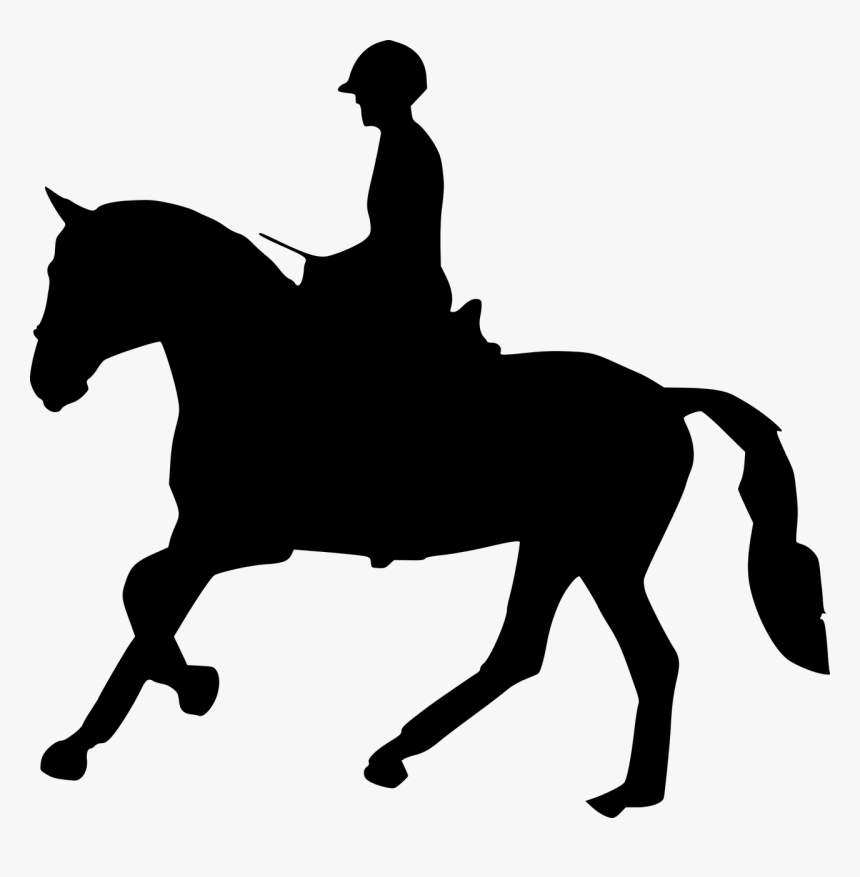 Silhouette Horse Racing Horse Head Free Picture - Horse Riding Logo Png, Transparent Png, Free Download