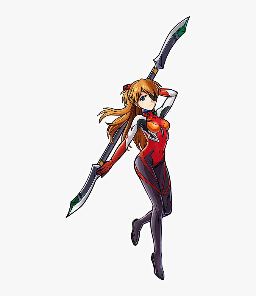 Gear Halberd Asuka Langley Render - Asuka Langley Unison League, HD Png Download, Free Download