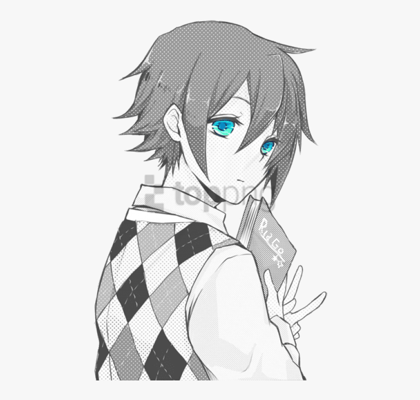 Transparent Anime Eyes Png - Cute Anime Boy Drawing, Png Download, Free Download