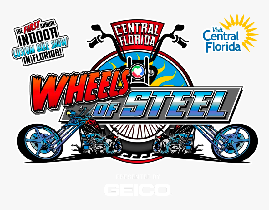 Central Florida Wheels Of Steel Elc Polk Presented - Florida, HD Png Download, Free Download