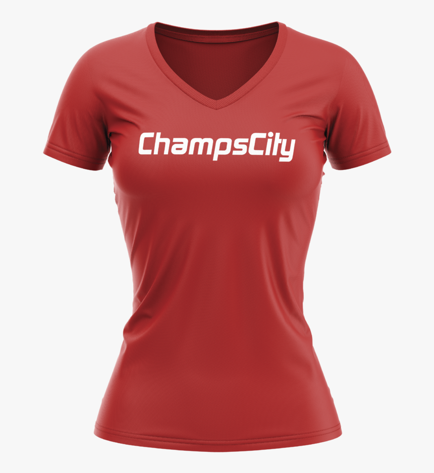 Playera Basic Champscity Rojo Dama"
 Class="lazyload - T-shirt, HD Png Download, Free Download