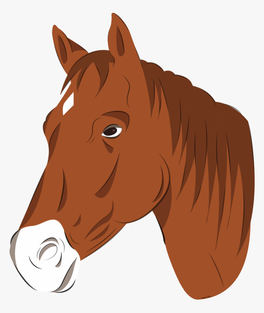 Horse Clip Head - Horse Head Vector Png, Transparent Png, Free Download