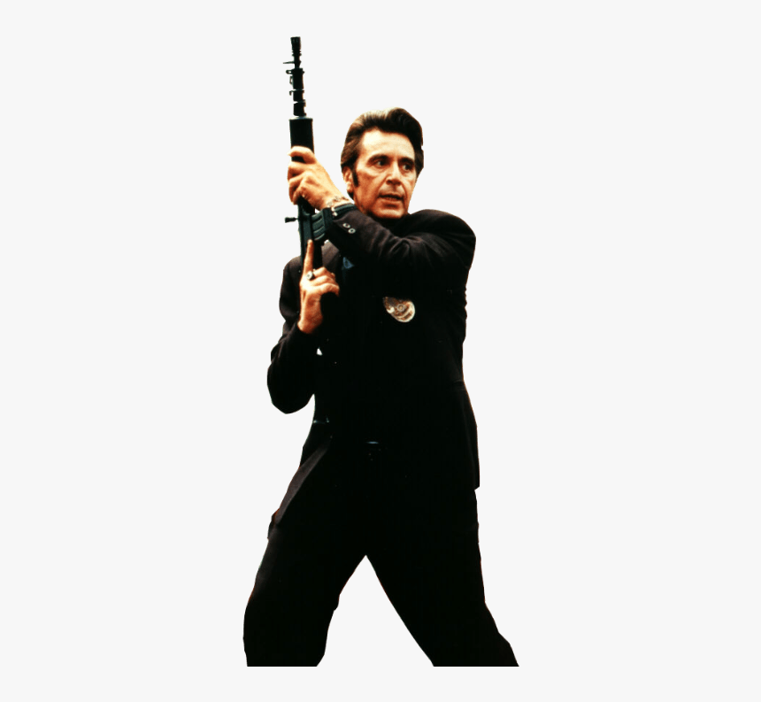 Holding Gun Png - Al Pacino Heat, Transparent Png, Free Download