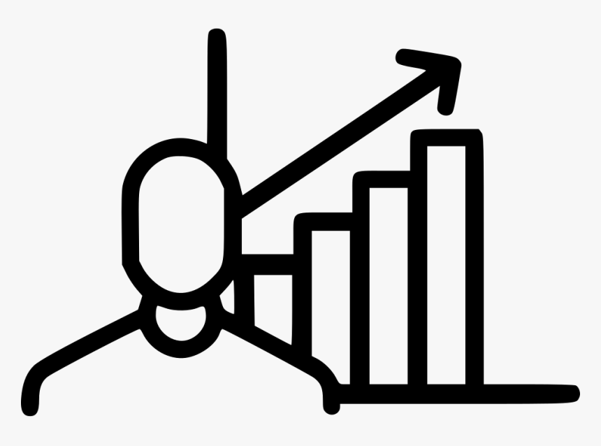 Man Graph Progress Up - Progress Graph Png, Transparent Png, Free Download