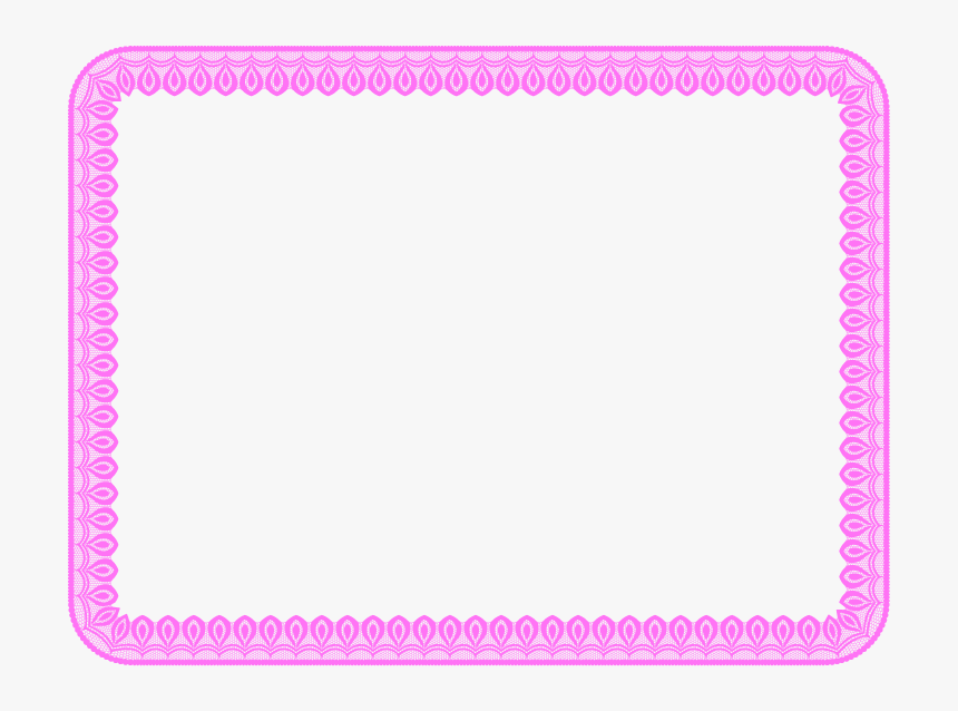 Clip Art Pink Border Png - Lace Borders For Baby, Transparent Png, Free Download