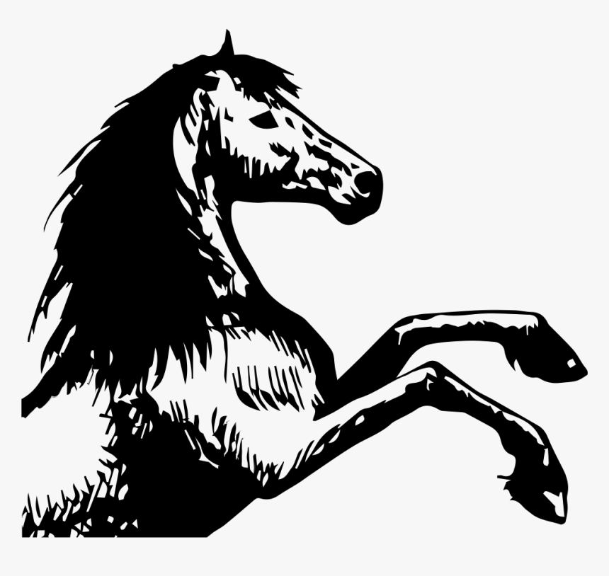 Horse Drawing Facing Right, HD Png Download, Free Download