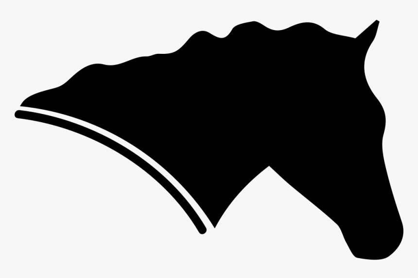 Horse Head Side View Facing The Right Silhouette, HD Png Download, Free Download