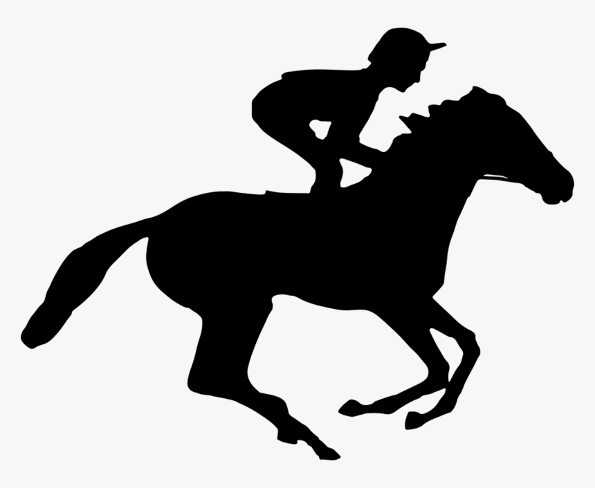 Horse & Jockey Silhouette, HD Png Download, Free Download