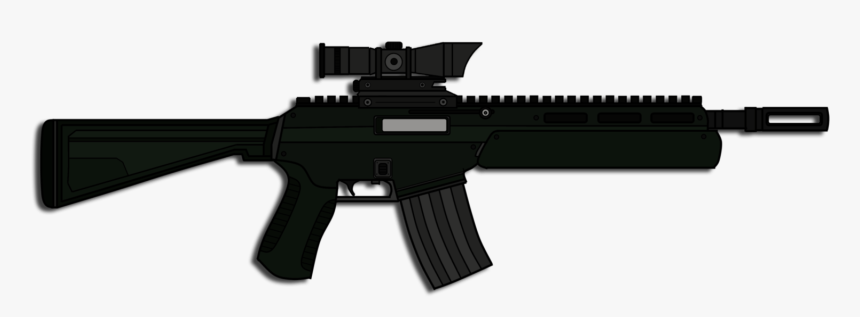 Download Assault Rifle Png Photos For Designing Purpose - Assault Rifle Black Png, Transparent Png, Free Download