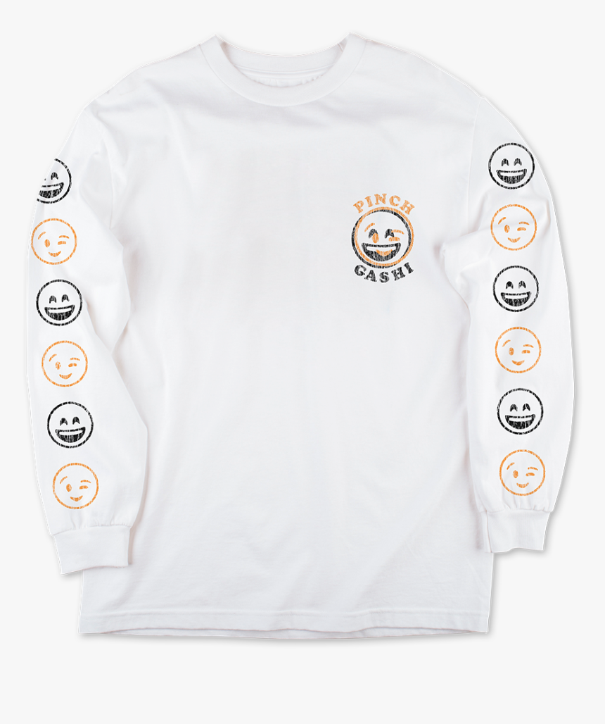 Wink Emoji Long Sleeve - Long-sleeved T-shirt, HD Png Download, Free Download