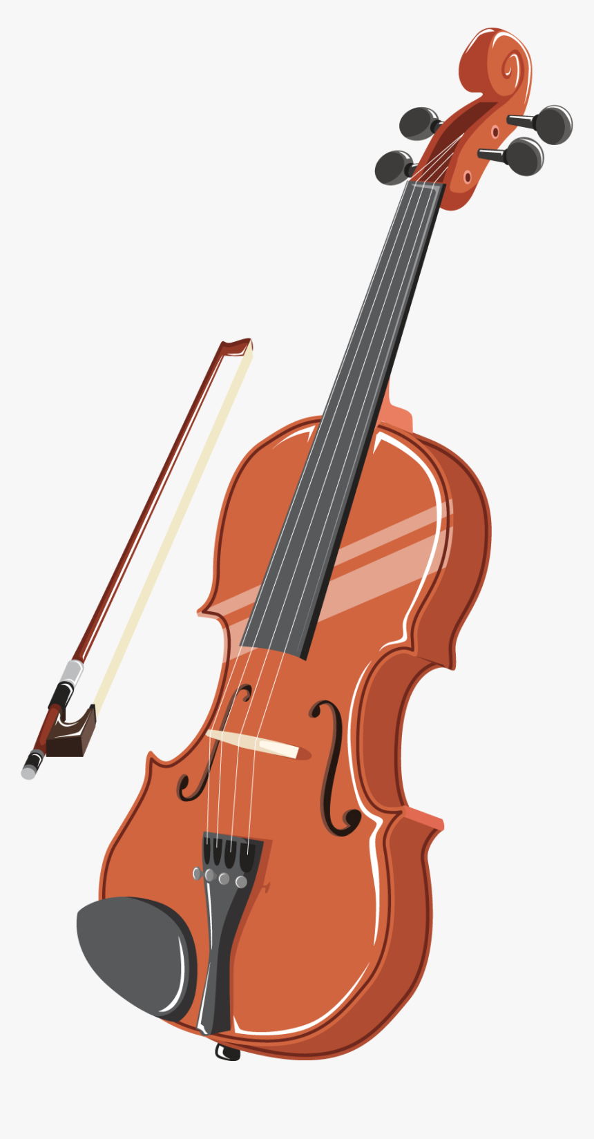 Transparent Musical Instruments Png - Transparent Background Clipart Violin, Png Download, Free Download