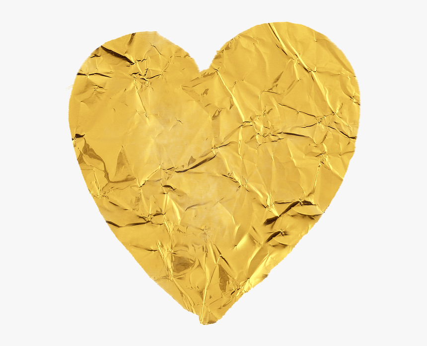 Heart, Gold, Love, Golden, Valentine, Icon, Sparkle - Transparent Gold Heart Icon, HD Png Download, Free Download