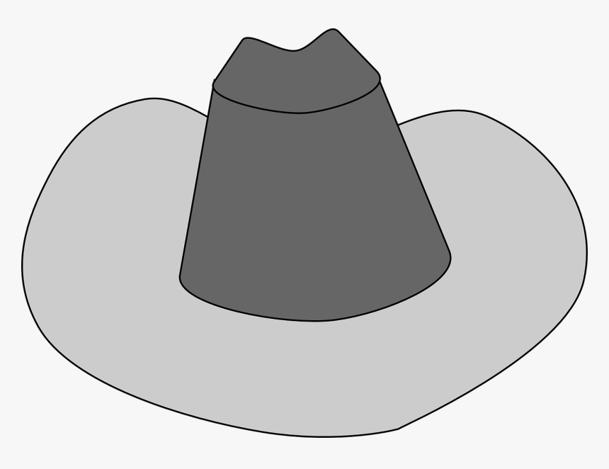 Gray Cowboy Hat Clip Art, HD Png Download, Free Download