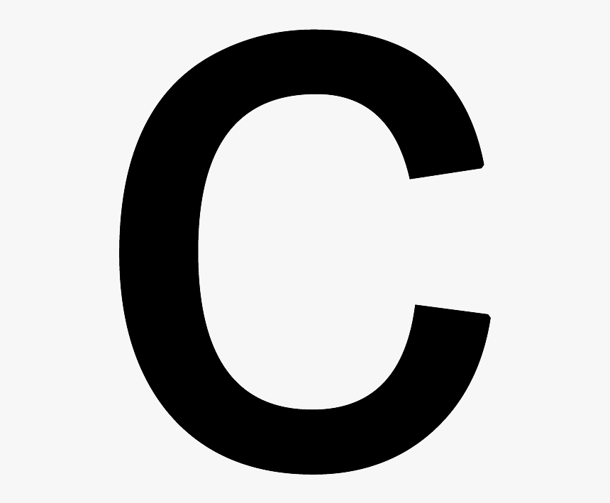 Letter C Png - Block Letters C Black, Transparent Png, Free Download