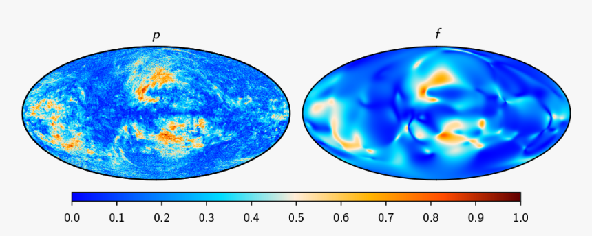 Reconstructed Dust Polarization Fraction Due To Large - Circle, HD Png Download, Free Download