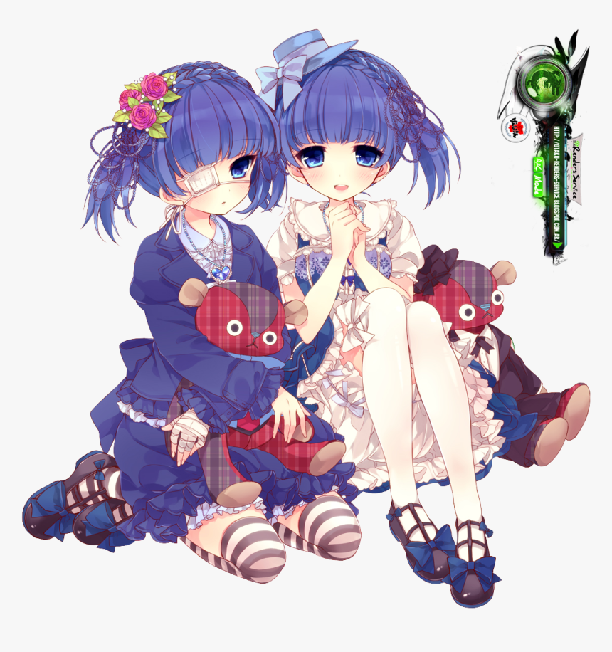Ня Mangaka 0 Fiction Sticker - 2 Cute Girls Anime, HD Png Download, Free Download