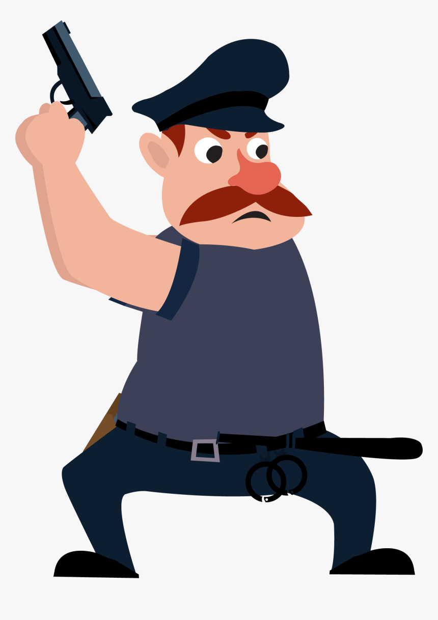 Transparent Policeman Cliparts - Police Cartoon Png, Png Download, Free Download