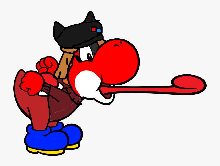 Asuka Eyepatch Png - Yoshi Sticking Tongue Out, Transparent Png, Free Download